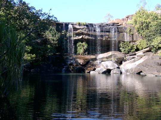 Little Mertens falls on the Mitchell Plateau