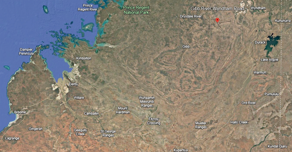 Kununurra on Google Earth