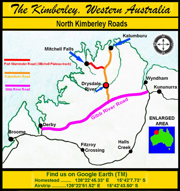 Drysdale River Station Map 2021